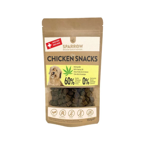 SPARROW Pet Chicken Snacks Mit CBD 1 SPARROW Pet Chicken Snacks Mit CBD