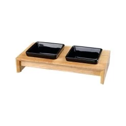Trixie Napf-Set - Keramik/Holz 6 Trixie Napf-Set - Keramik/Holz -Beeztees Store trixie voer waterbak set keramiek hout 178702 0500 none